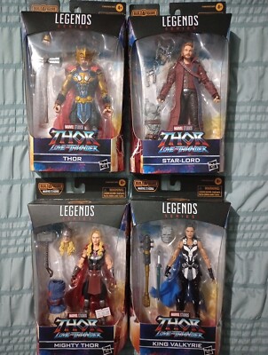 Marvel Legends Korg BAF Thor, Star Lord, Mighty Thor, King Valkyrie 