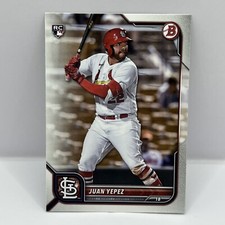 2022 Topps Bowman Baseball Juan Yepez Base RC #24 St. Louis Cardinals