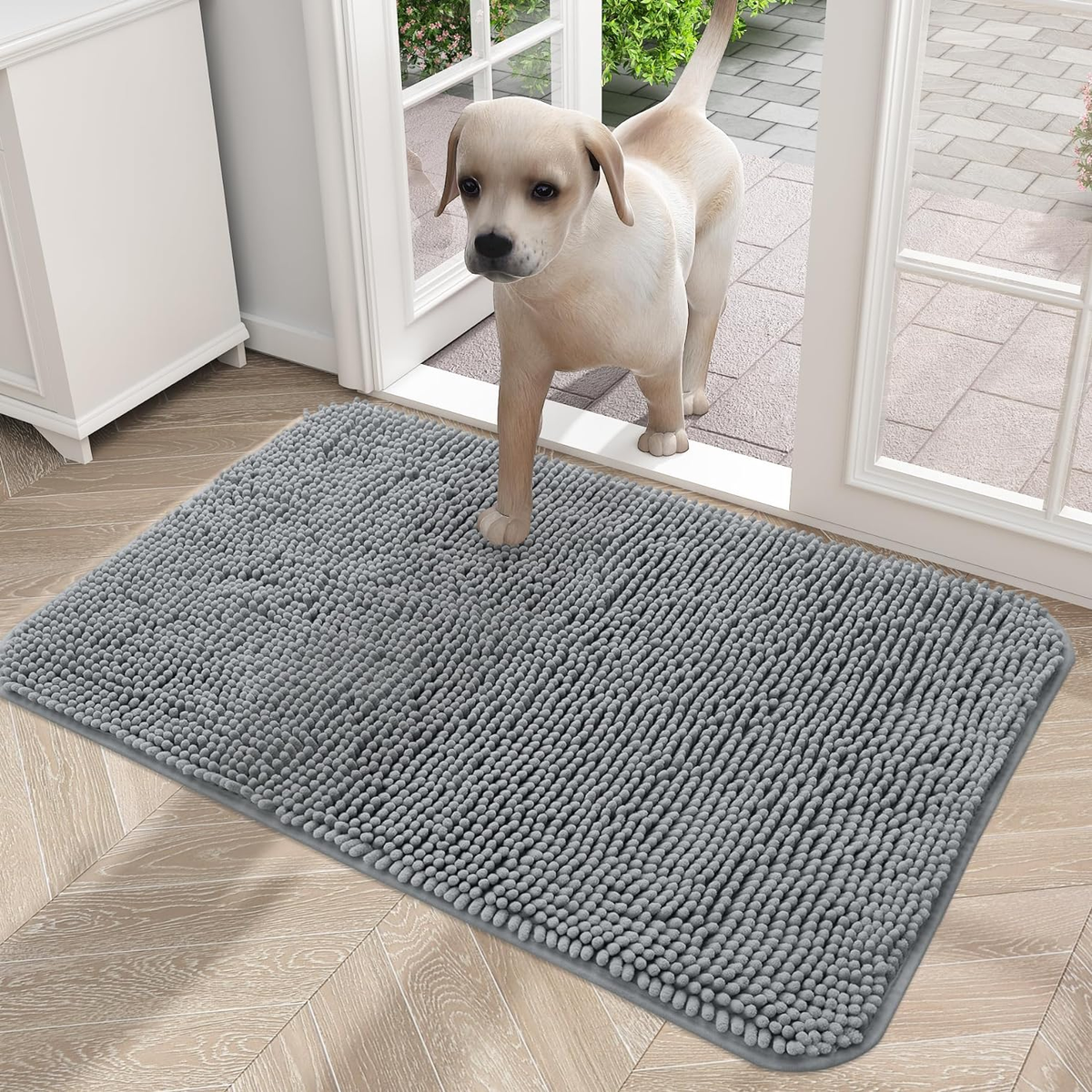 Dog Paws Dog Mud Rug Muddy Mats For Indoor LINMOUA Dog Door Mat