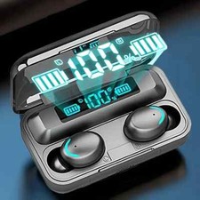 Wireless Bluetooth Earbuds - LED Display - Touch Control, Portable Charging Case