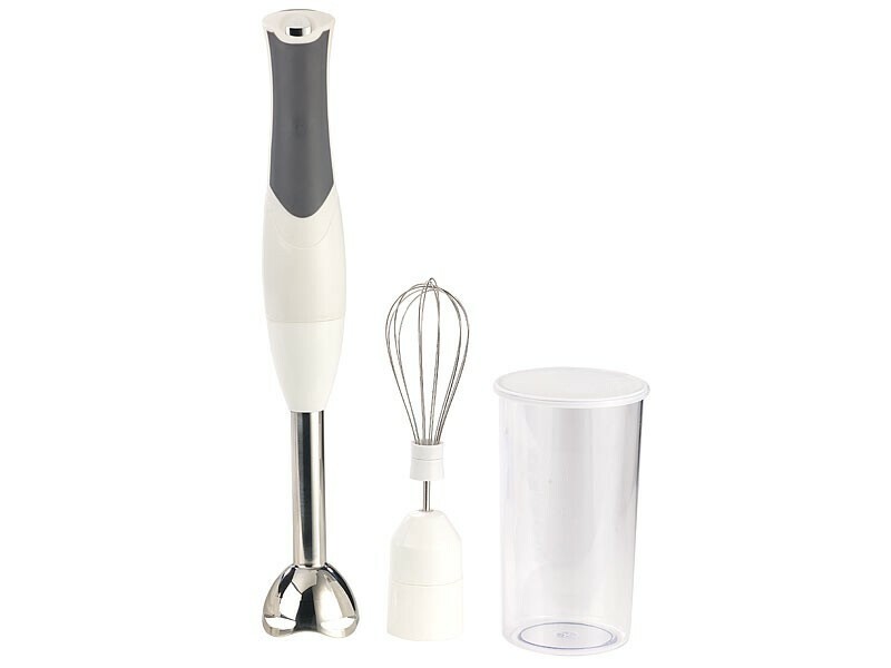 Mixeur plongeur sans fil en acier inoxydable Sichler pour cuisiner sans contrainte de prise