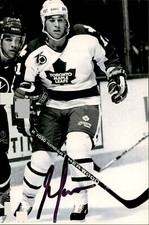 Guy Larose Signed Autographed 4x6 Photo Toronto Maple Leafs #2