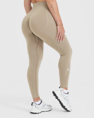 New Oner Active Effortless Seamless Leggings Washed Sandstone size S Regular