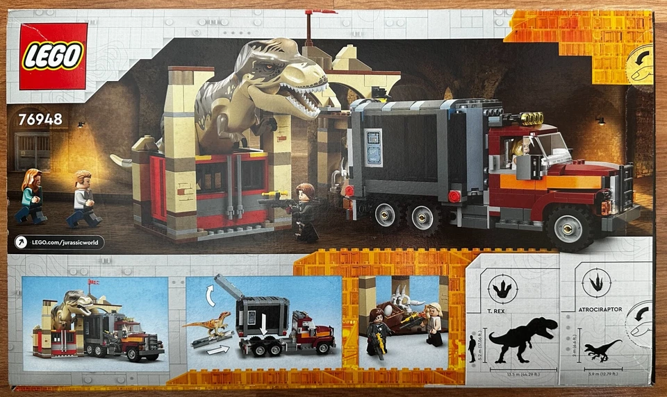 LEGO JURASSIC WORLD  `` T.REX & ATROCIRAPTOR DINOSAUR ´´   Ref 76948  NUEVO - Imagen 2 de 2
