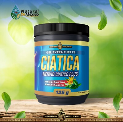 Ciatica Gel Nervio Ciatico Plus Gel Extra fuerte 125gm Natural de Mexico