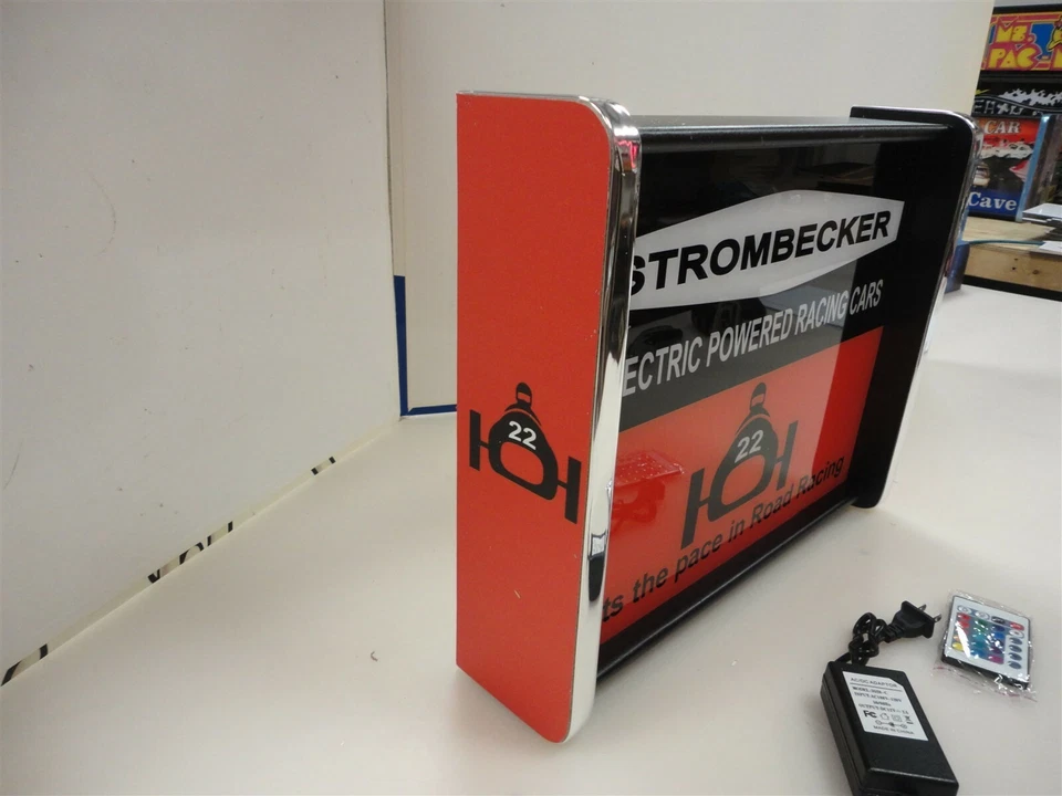 Strombecker Slot Cars Pantalla LED Luz Letrero Caja Foto 3 de 4