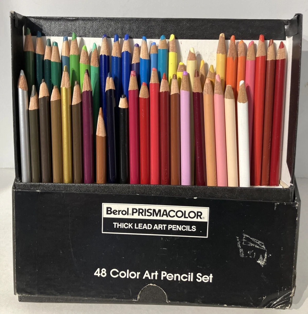 Vintage BEROL PRISMACOLOR THICK LEAD ART PENCILS 48 COUNT No. 955