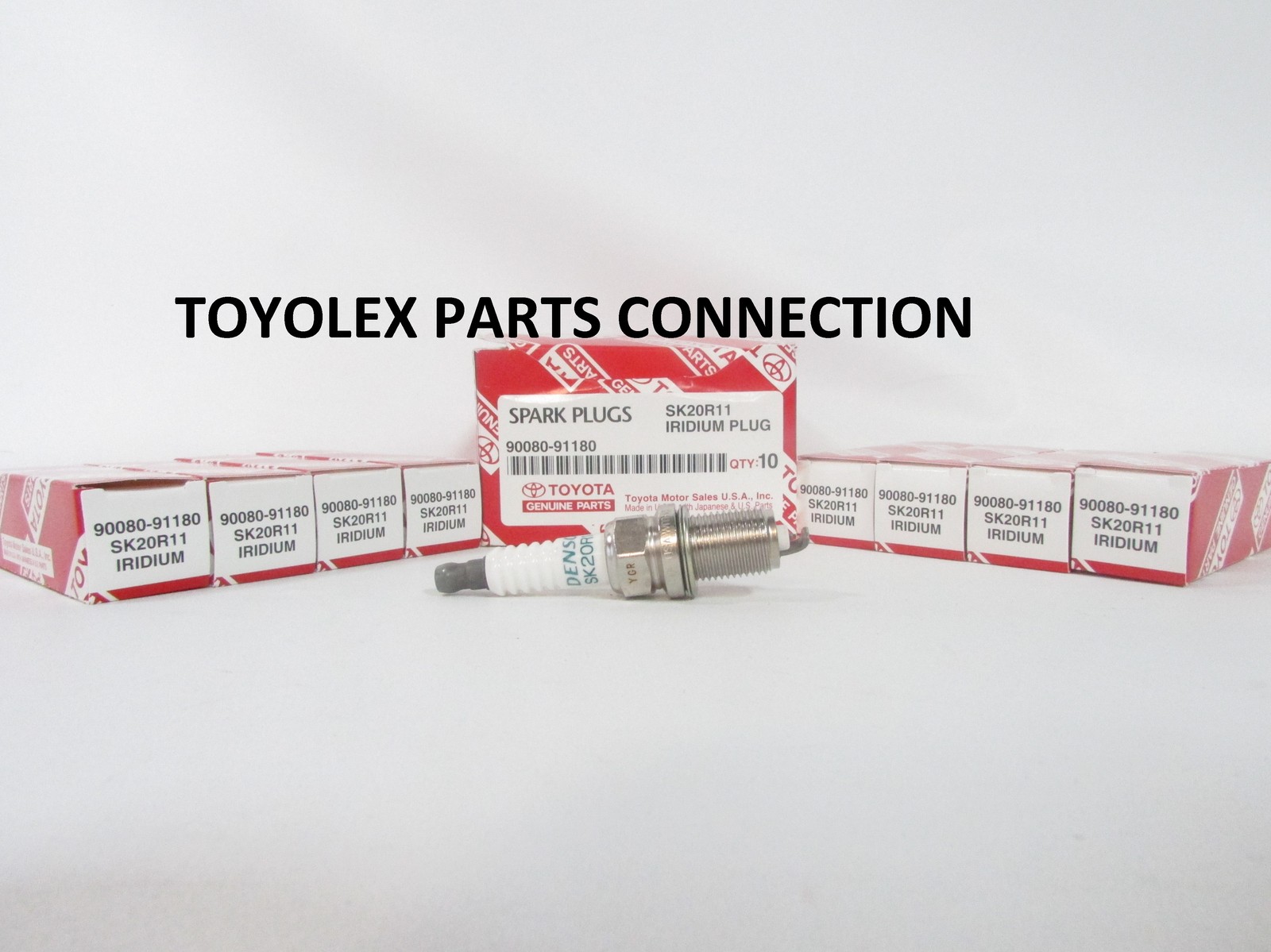 TOYOTA LEXUS OEM 100% GENUINE TOYOTA SPARK PLUG SET 90080-91180 FOR V8 ENGINES