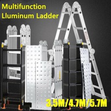 Multi Purpose Aluminium Combination Folding Platforms Ladder 3.5M/4.7M/5.7M UK