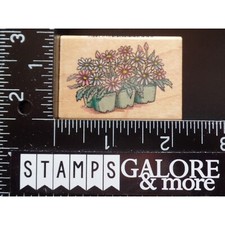 Comotion Rubber Stamps 865 FLAT OF DAISY FLOWERS GARDEN T02