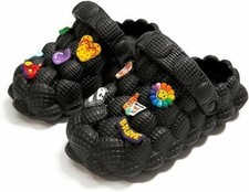LEPHYON Bubble Slides for women's Sandals Golf Ball Slides Shoes black SIZE : 11