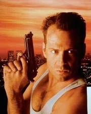 Bruce Willis as John McClane holding gun upright 24x36 Poster Die Hard