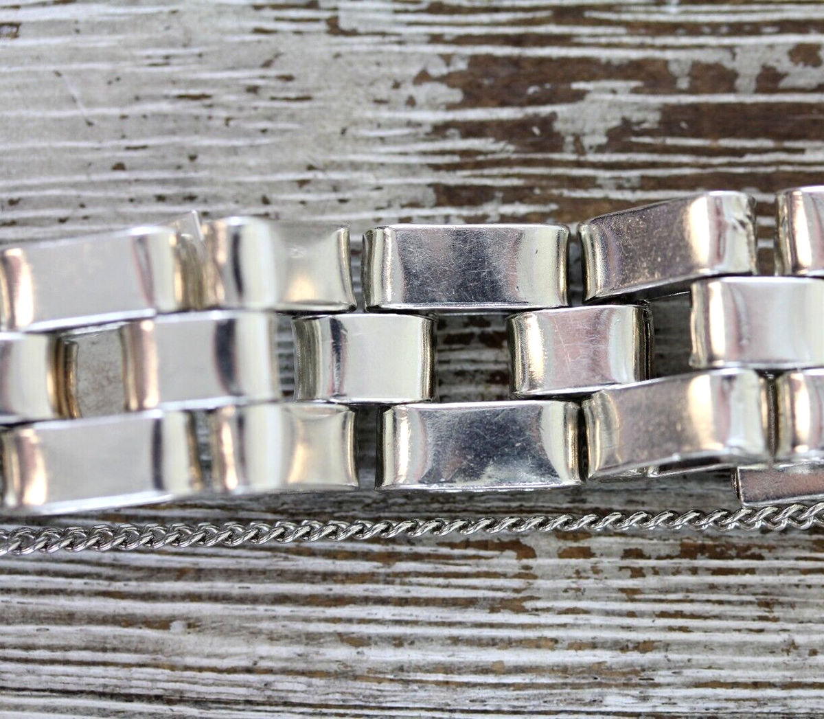vintage mexican jewelry 925 リンク ブレスレット メキシコ ヴィンテージシルバー パンサーリンク ブレスレット