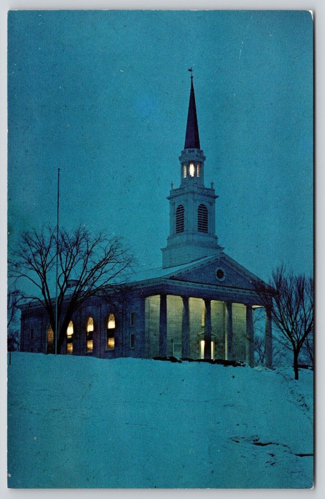 Middlebury College Vermont Mead Memorial Chapel Winter View Chrome PC