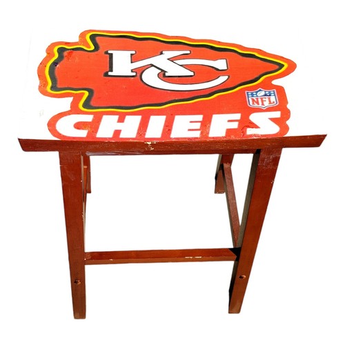 Hand-Made (QUALITY)KC CHIEFS Bar Stool - Picture 10 of 17