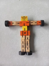 Maxim Enterprises Wooden Toy Transformer Fidgets Car 