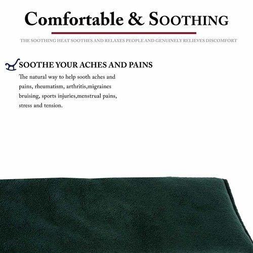 Unscented Fleece Wheat Heat Cool Pack Microwavable Cold Pack Heat Bag UK Made - Photo 20 sur 90