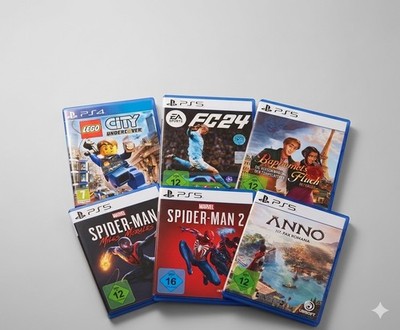 6x PlayStation Top-Spiele Paket | Anno 117, Spider-Man 2, Baphomets Fluch uvm.