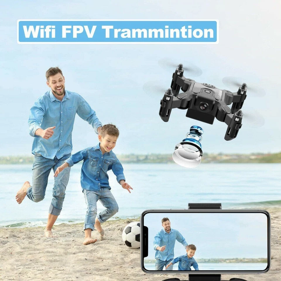 4DRC-V2 RC Quadcopter Mini Drohne faltbare Flügel WIFI FPV mit Kamera Bundle Kit - Image 4 of 4