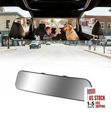 Rear View Mirror, 12 Inch Anti-glare Panoramic Rear Mirrors 12 inch Chrome