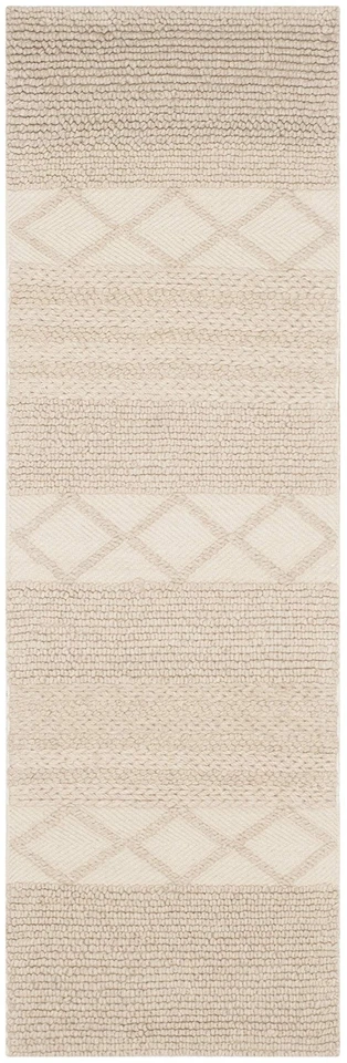SAFAVIEH Natura Collection Runner Rug - 2'3" x 6' Beige Handmade Wool Ideal f... - Image 2 of 4