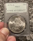 1878-S United States Morgan Silver Dollar PCGS MS63 OGH 109 Series Green Label