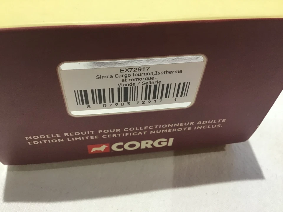 CORGI 1:50 SIMCA ГРУЗОВОЙ FOURGON ISOTHERME ШЛАК JEAN RICHARD В КОРОБКЕ EX72917 - Изображение 2 из 4