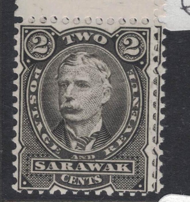 Sarawak 2c Color Trial Black MNH (7hfg)