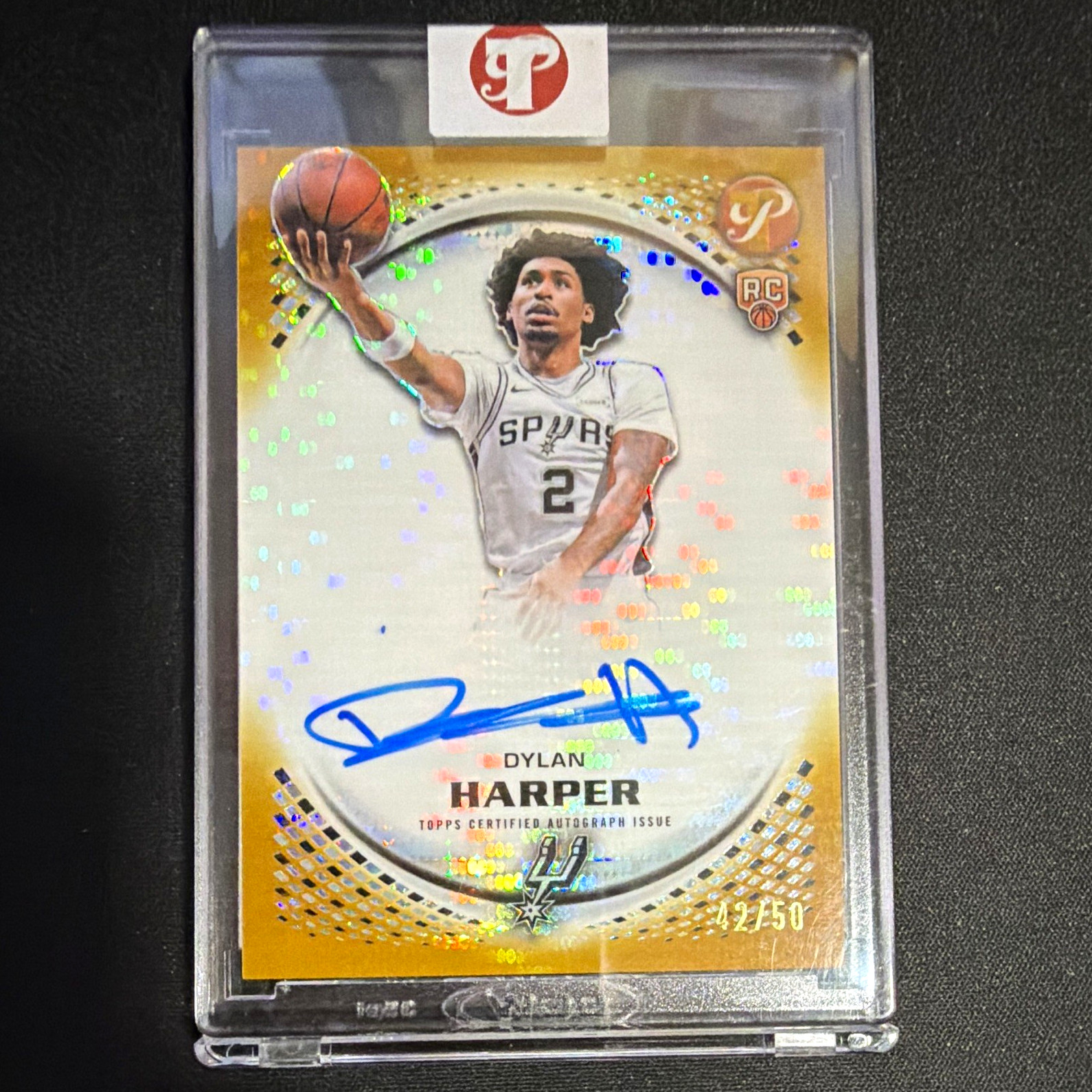 2025-26 Topps Pristine Dylan Harper RC Auto Gold 42/50 Spurs 🔥