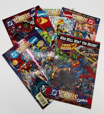 DC Versus Marvel Comics #1 - #4 Complete Plus Preview 1996 Ron Marz Peter David