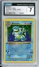 Pokemon Graded: Blastoise 1st Edition 2/102 Base Set (1999) Holo CGC 7