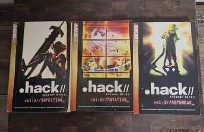Dot Hack Another Birth Vol 1 2 3 Novel Set Tokyopop Infection Mutation Outbreak
