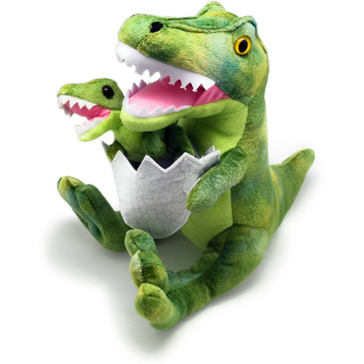 Fun Stuff T-Rex Dino with Baby T-Rex Dino Plush- Brand New-