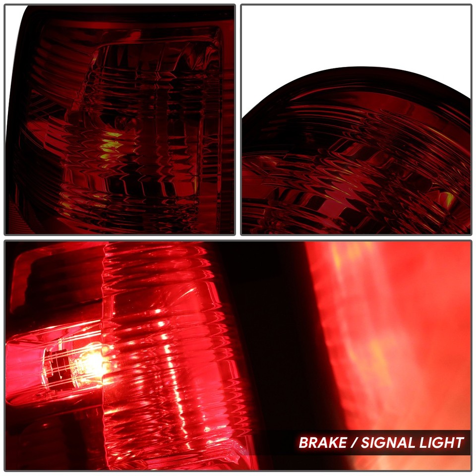 CNNELL 1 Pair Red Lens Rear Tail Light Brake Lamp W/o - Foto 6