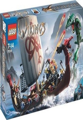 LEGO Vikings: Viking Ship Challenges the Midgard Serpent (7018