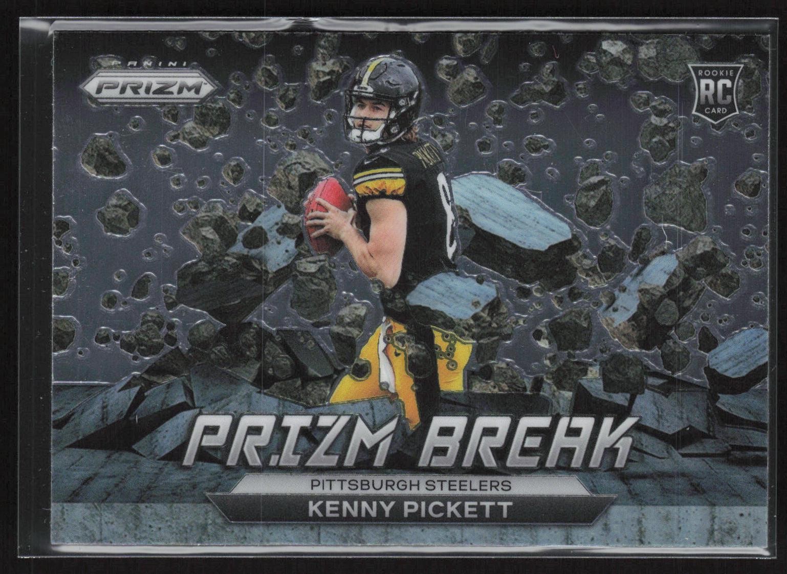 2022 Panini Prizm #PB-5 Kenny Pickett Prizm Break Pittsburgh Steelers