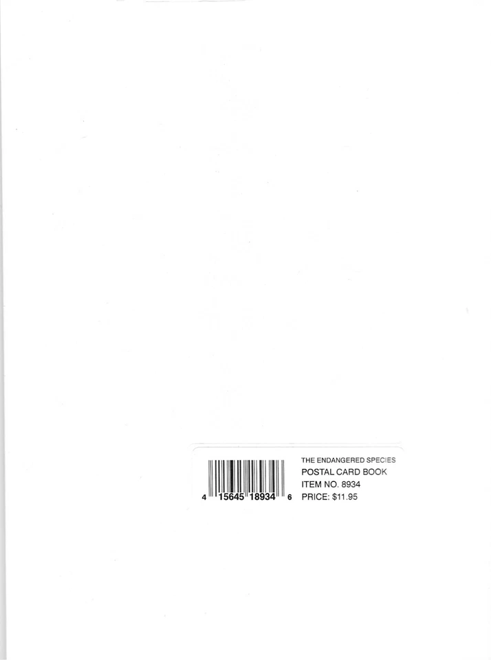 SCOTT#: UX278A - ENDANGERED SPECIES 1996 SET OF 20 POSTAL CARDS - NEW, SEALED - Image 2 of 2