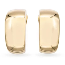 Vintage Mauboussin Paris 18k Yellow Gold Hoop Earrings