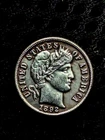 1892 Barber Silver Dime Nice Original AU First Year Of Issue Nice Detail