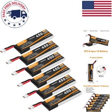 Rechargeable 3.8V Lipo Battery 450mAh with BT2.0 Connector - Perfect for Drones