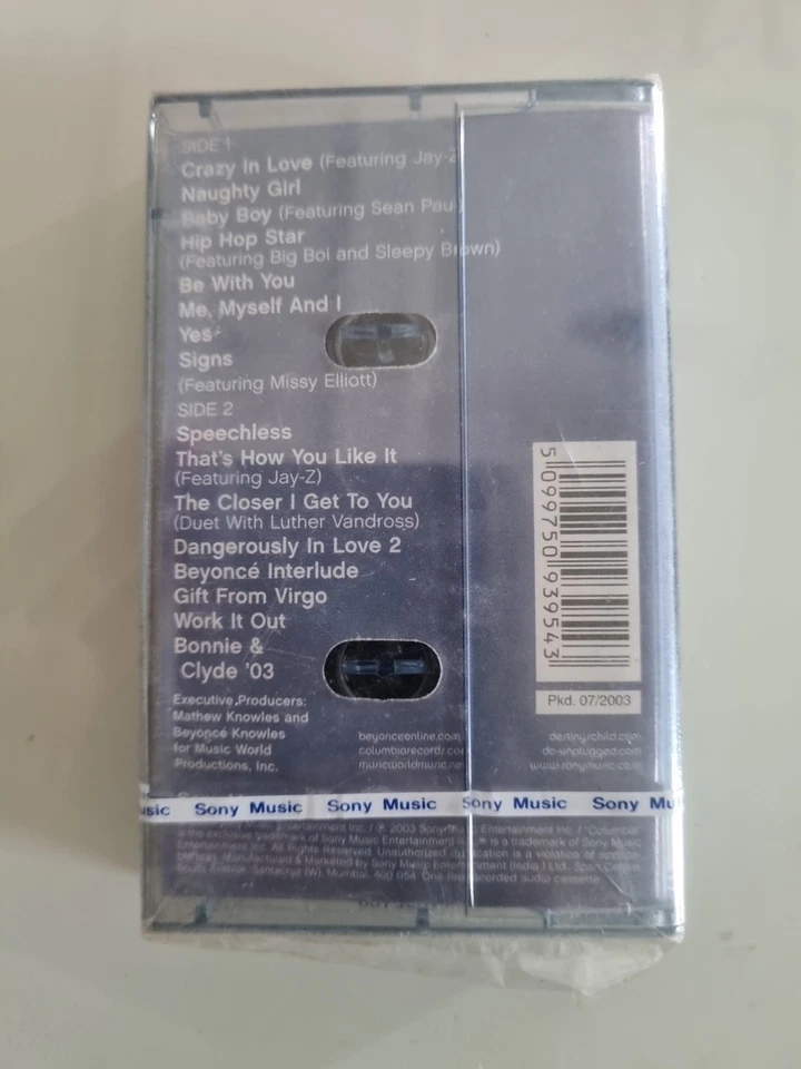 Beyoncé Dangerously In Love INDIA MADE SEALED CASSETTE - Image 3 of 3