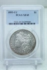 1893-CC $1 Silver Morgan Dollar PCGS XF45 #9080
