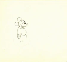 Mickey’s Service Station Mickey Mouse Original Cel Drawing Art 1935 Walt Disney
