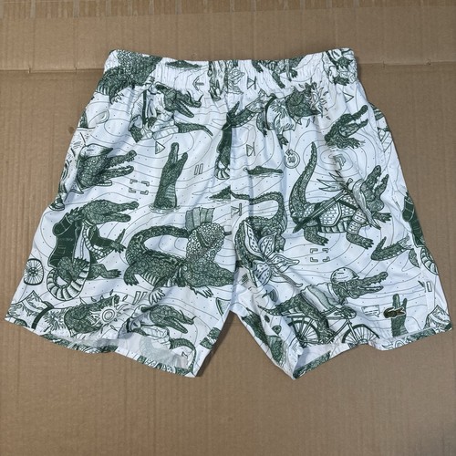 Lacoste X Netflix Stranger Things Graphic Swim Shorts Trunks Bathing Suite Sz M