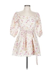 Minkpink Women White Casual Dress L