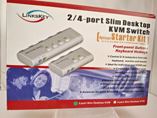 Linkskey 2/4-port Slim Desktop KVM - LKV-S04SK Switch