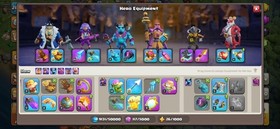 TH18 Near Max. Hero (100/100/56/73/48/6)Max Wall/Good defence IOS/ANDROID/cheap