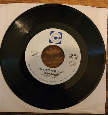 Vern Gosdin: If You're Gonna Do Me Wrong/Favorite Fool of All 45rpm Record