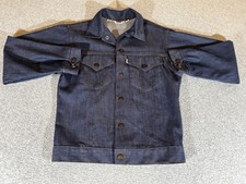 Vintage Levis Jacket Youth 18 Blue Denim Trucker Jean Button 70s 80s Workwear XS