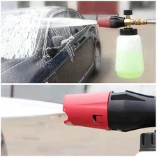 1/4" Snow Foam Pressure Washer Gun Car Wash Soap Lance Cannon Spray Jet Bottle